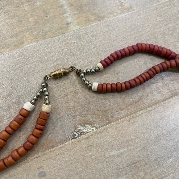 Wood carved layered animal necklace vintage antique - Picture 9 of 12